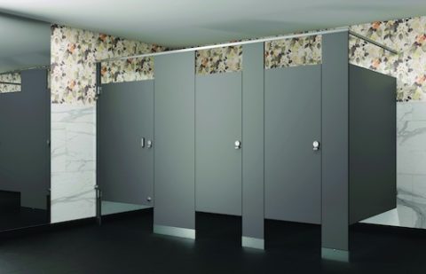 Phenolic Dark Gray Toilet Partition - Holman, Inc.